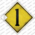 Number 1 Xing Wholesale Novelty Diamond Sticker Decal