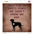 Dogs Fill An Empty Place Wholesale Novelty Square Sticker Decal