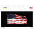 Waving American Flag Black Wholesale Novelty Sticker Decal