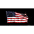 Waving American Flag Black Wholesale Novelty Sticker Decal