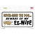 Beware Of My Ex-Wife Wholesale Novelty Sticker Decal