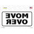Move Over Mirrored White Wholesale Novelty Sticker Decal