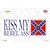 Kiss My Rebel Ass Wholesale Novelty Sticker Decal