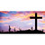 Cross Sunrise Photograph Wholesale Novelty Sticker Decal