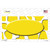 Yellow White Giraffe Yellow Center Oval Wholesale Novelty Sticker Decal
