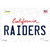 Raiders California State Wholesale Novelty Sticker Decal