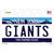 Giants New York State Wholesale Novelty Sticker Decal