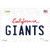 Giants California State Wholesale Novelty Sticker Decal