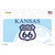 Route 66 Shield Kansas Wholesale Novelty Sticker Decal