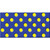 Yellow Polka Dots Royal Blue Wholesale Novelty Sticker Decal