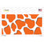 Orange White Giraffe Wholesale Novelty Sticker Decal
