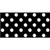 White Polka Dots Black Wholesale Novelty Sticker Decal