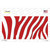 Red White Zebra Wholesale Novelty Sticker Decal