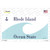 Rhode Island State Blank Wholesale Novelty Sticker Decal