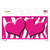 Hot Pink White Zebra Hot Pink Centered Hearts Wholesale Novelty Sticker Decal