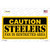 Caution Steelers Wholesale Novelty Sticker Decal