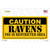 Caution Ravens Wholesale Novelty Sticker Decal