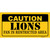 Caution Lions Wholesale Novelty Sticker Decal