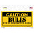 Caution Bulls Fan Wholesale Novelty Sticker Decal