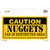 Caution Nuggets Fan Wholesale Novelty Sticker Decal