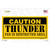 Caution Thunder Fan Wholesale Novelty Sticker Decal