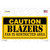 Caution Blazers Fan Wholesale Novelty Sticker Decal