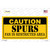 Caution Spurs Fan Wholesale Novelty Sticker Decal