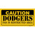 Caution Dodgers Fan Wholesale Novelty Sticker Decal