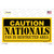 Caution Nationals Fan Wholesale Novelty Sticker Decal