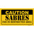 Caution Sabres Wholesale Novelty Sticker Decal