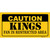 Caution Kings Wholesale Novelty Sticker Decal