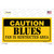 Caution Blues Wholesale Novelty Sticker Decal