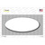 Grey White Chevon White Oval Wholesale Novelty Sticker Decal