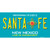Santa Fe New Mexico Teal Wholesale Novelty Sticker Decal