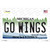 Go Wings Michigan State Wholesale Novelty Sticker Decal