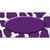 Purple White Giraffe Purple Center Oval Wholesale Novelty Sticker Decal