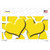 Yellow White Giraffe Yellow Centered Hearts Wholesale Novelty Sticker Decal