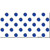 Blue White Polka Dot Wholesale Novelty Sticker Decal