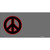 Peace Symbol Offset Wholesale Novelty Sticker Decal
