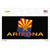 Arizona Flag Filled State Outline Wholesale Novelty Sticker Decal