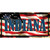 Indiana on American Flag Wholesale Novelty Sticker Decal
