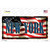New York on American Flag Wholesale Novelty Sticker Decal