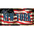 New York on American Flag Wholesale Novelty Sticker Decal