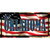 Oklahoma on American Flag Wholesale Novelty Sticker Decal