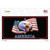 Waving Flag Bald Eagle Black Wholesale Novelty Sticker Decal