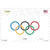 Olympic Flag Wholesale Novelty Sticker Decal