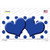 Blue White Polka Dot Blue Centered Hearts Wholesale Novelty Sticker Decal