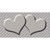Grey White Quatrefoil Grey Center Hearts Wholesale Novelty Sticker Decal