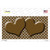 Brown White Quatrefoil Brown Center Hearts Wholesale Novelty Sticker Decal