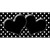 Black White Polka Dot Center Hearts Wholesale Novelty Sticker Decal